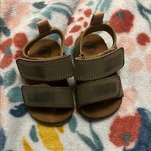 Wonder Nation Brown Sandals with Velcro Straps